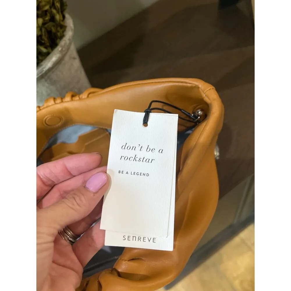 Senreve Cornetti Crossbody Clutch Bag Detachable Strap Saddle Womens Size OS Brown - Image 14