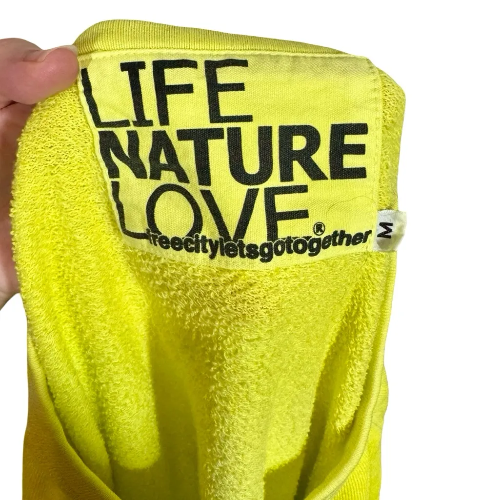 FREECITY Lucky Rabbit Sweatshirt Glowplant Yellow Rabbit Supersaturated Sunfade Size M - Image 10