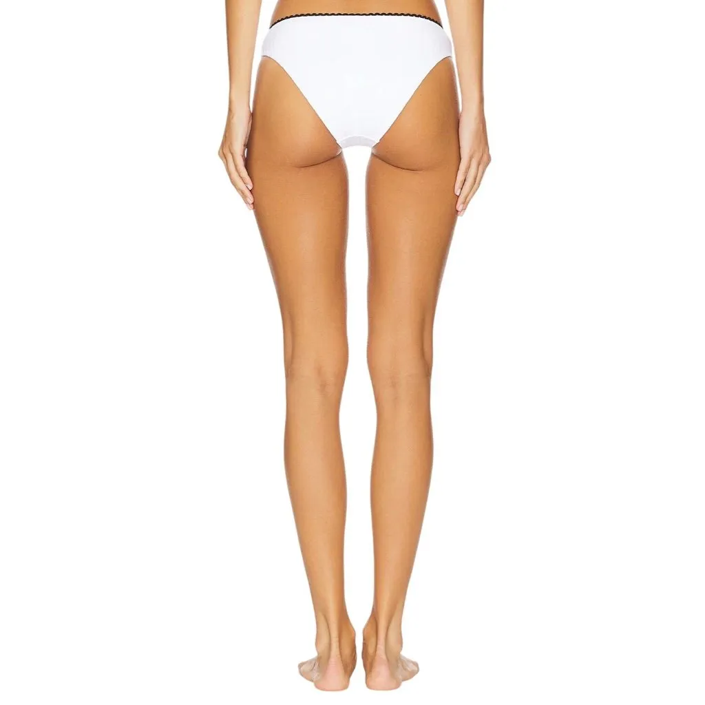 Solid & Striped The Daphne Bikini Bottom in Marshmallow Medium New Womens - Image 3