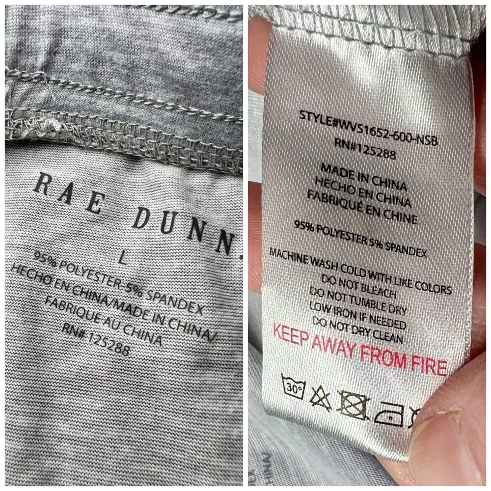 Rae Dunn "Believe" Cozy Jogger Pants Sleepwear Lounge Large - Image 3