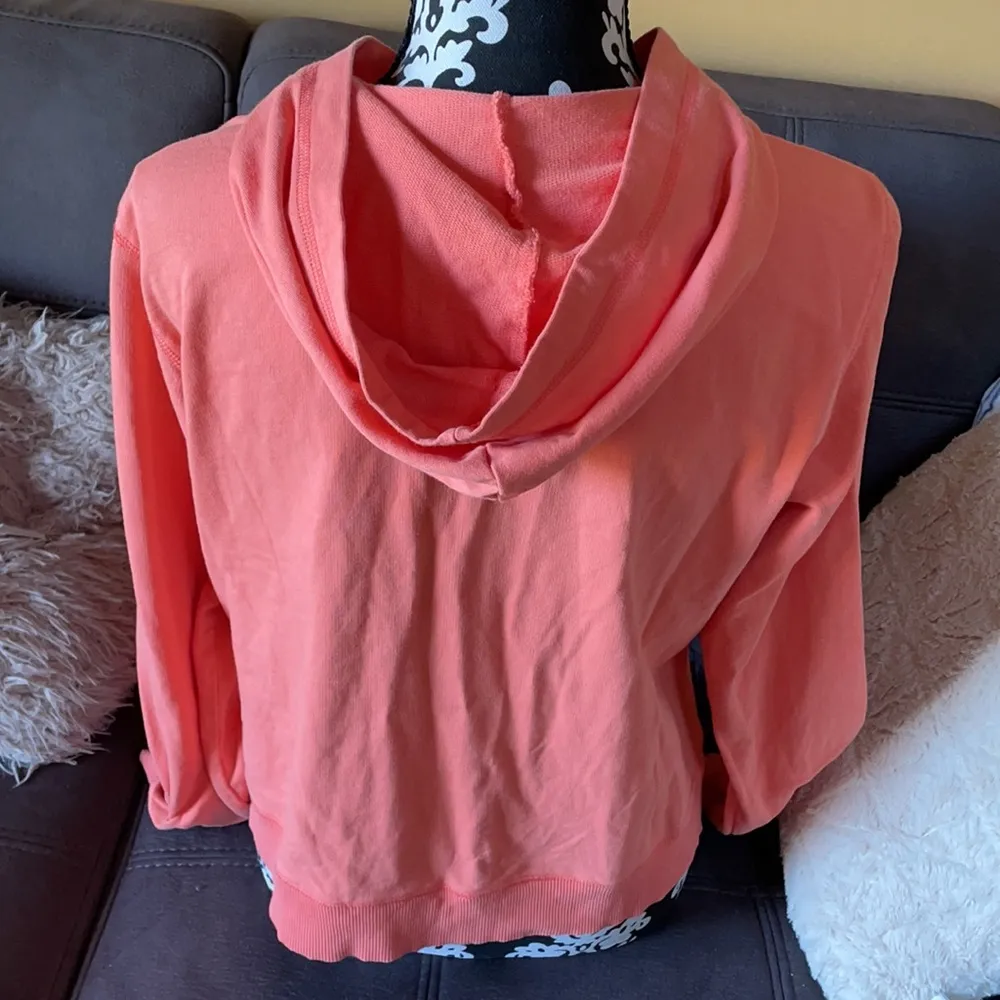 OLEG CASSINI SPORT Salmon Vest with Hoodie Size L - Image 5