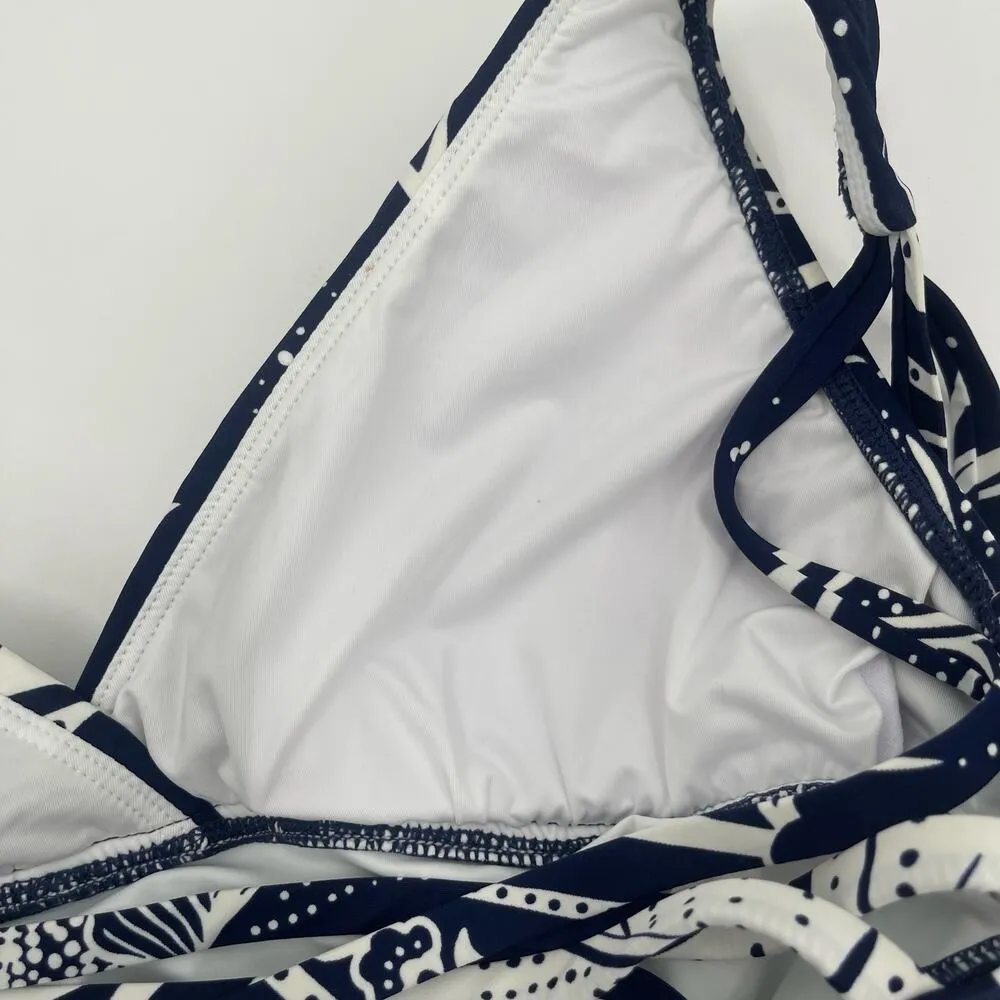 LA BLANCA Swimsuit SZ 6 The Playa One Piece NWT Indigo Blue Strappy Cross Back - Image 8