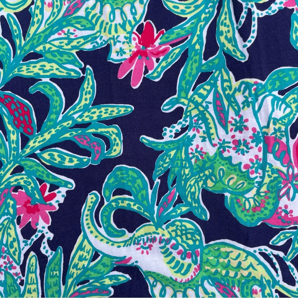 Lilly Pulitzer Pima Cotton Trunk in Love Printed Knit Shift Dress Medium - Image 5