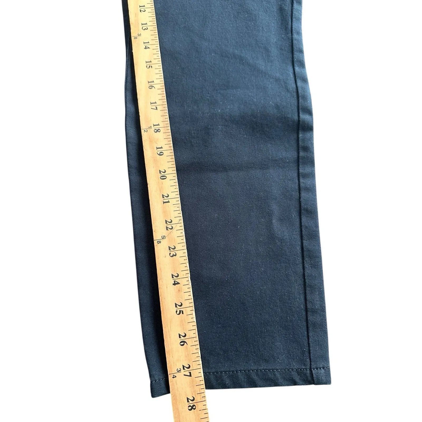 Lafayette 148 Pants Womens Large Navy Blue Stretch City Chic Office Stretch AB6 - Image 5