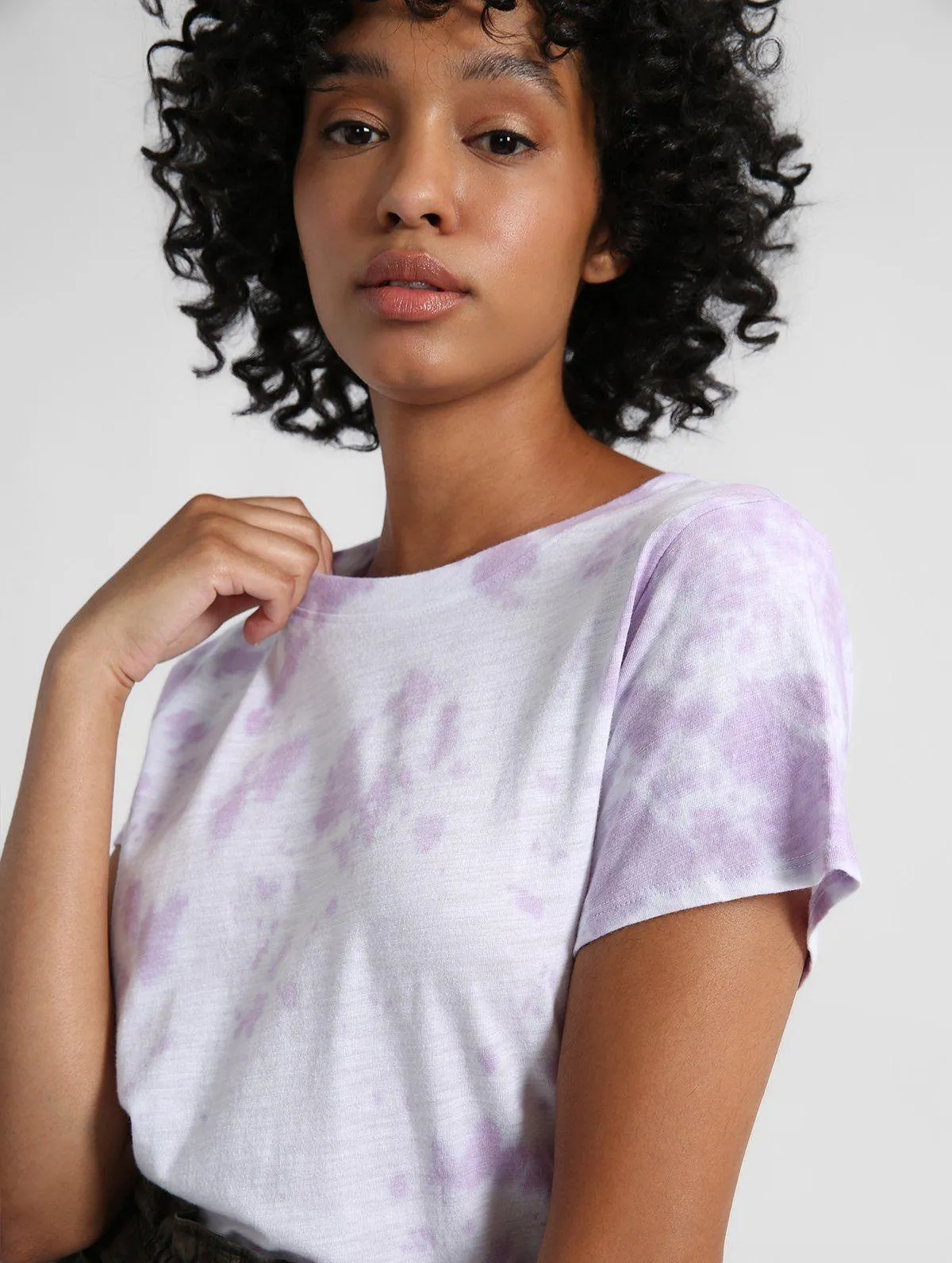 Lilac Tie Dye T-shirt - Image 5