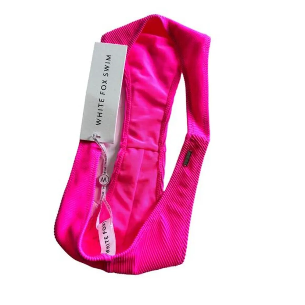 NWT White Fox Swim Del‎ Marcos Swim neon pink Bottoms Small - Image 5