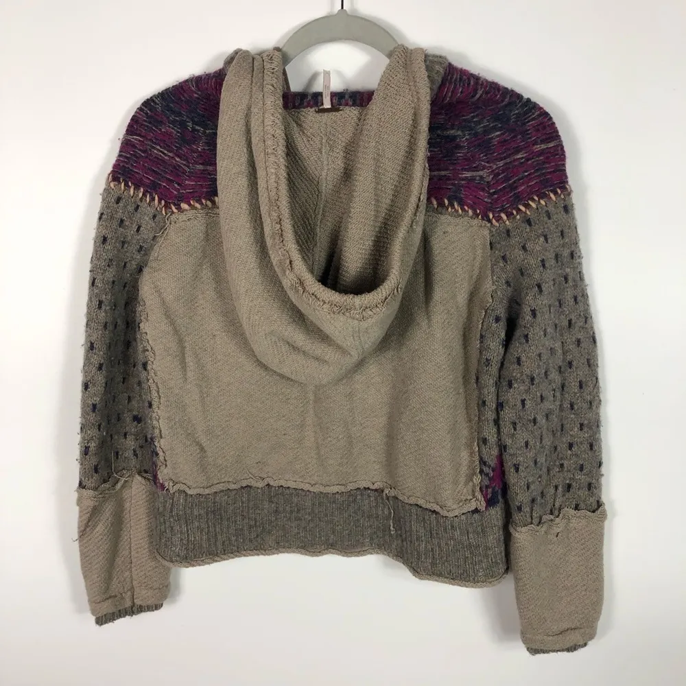 Free people on my way‎ hoodie women’s size small - Image 9