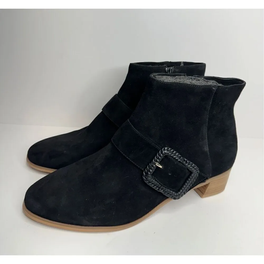 Jack Rogers Boots Women's Izzie Size 8.5 Black Block Heel Ankle Booties - Image 2