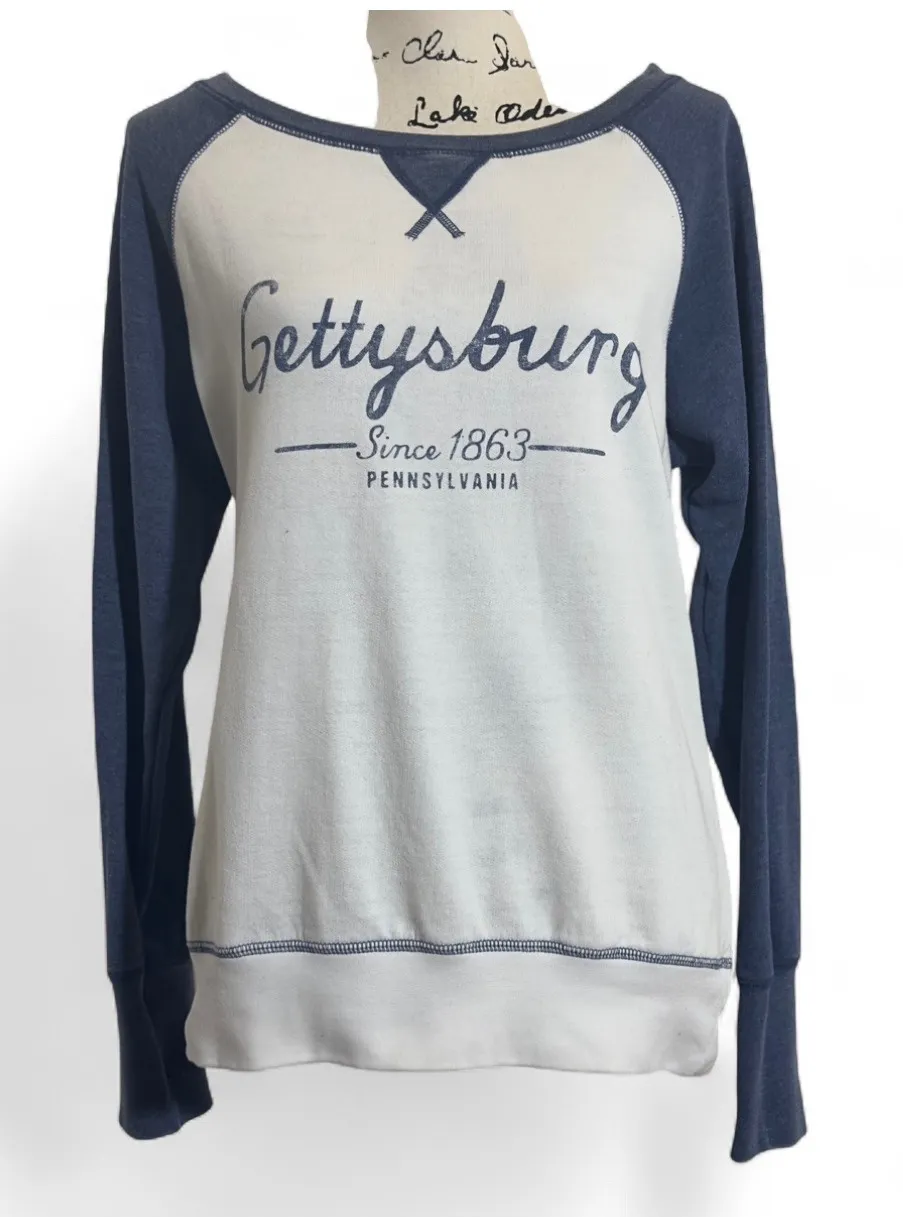 Gettysburg Sweatshirt Crewneck Pullover Long Sleeve Graphic Top Comfy - Image 1