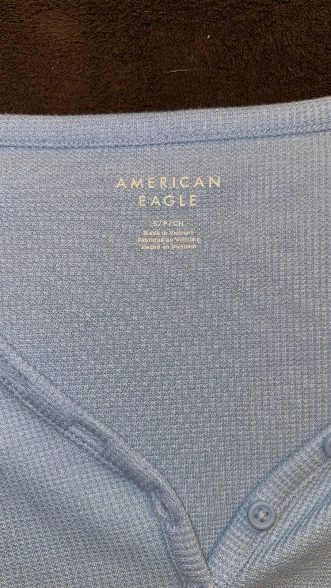 American Eagle Henley Long Sleeve - Image 3