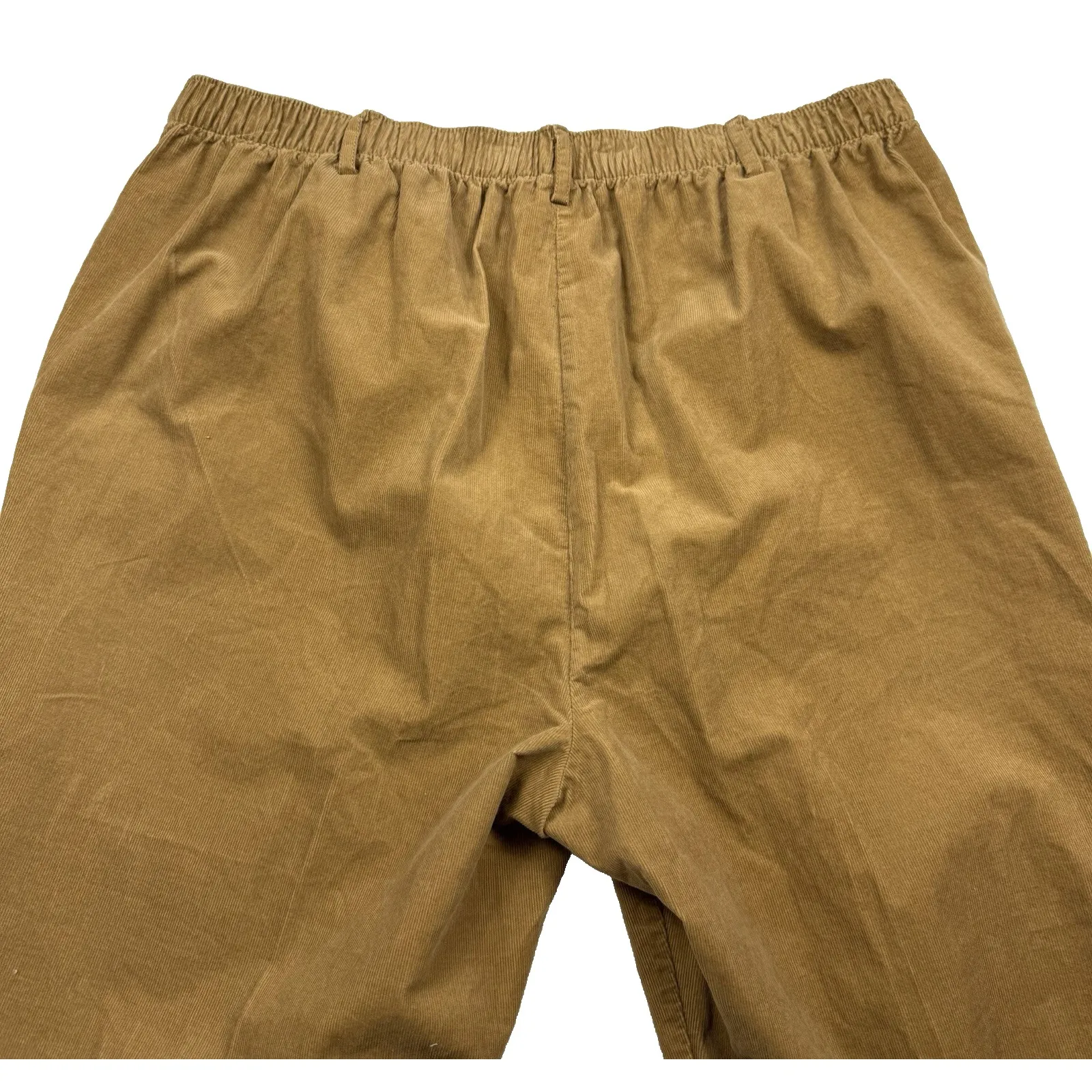 Lands' End Women's Size 16 P Corduroy Pants Brown Soft High Rise Straight Leg - Image 4