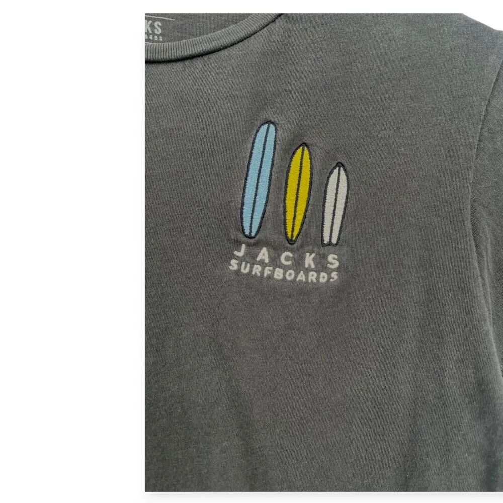 Jacks Surf Boards | M | Women's Tee Embroidered Cropped Short Sleeve T - Image 2