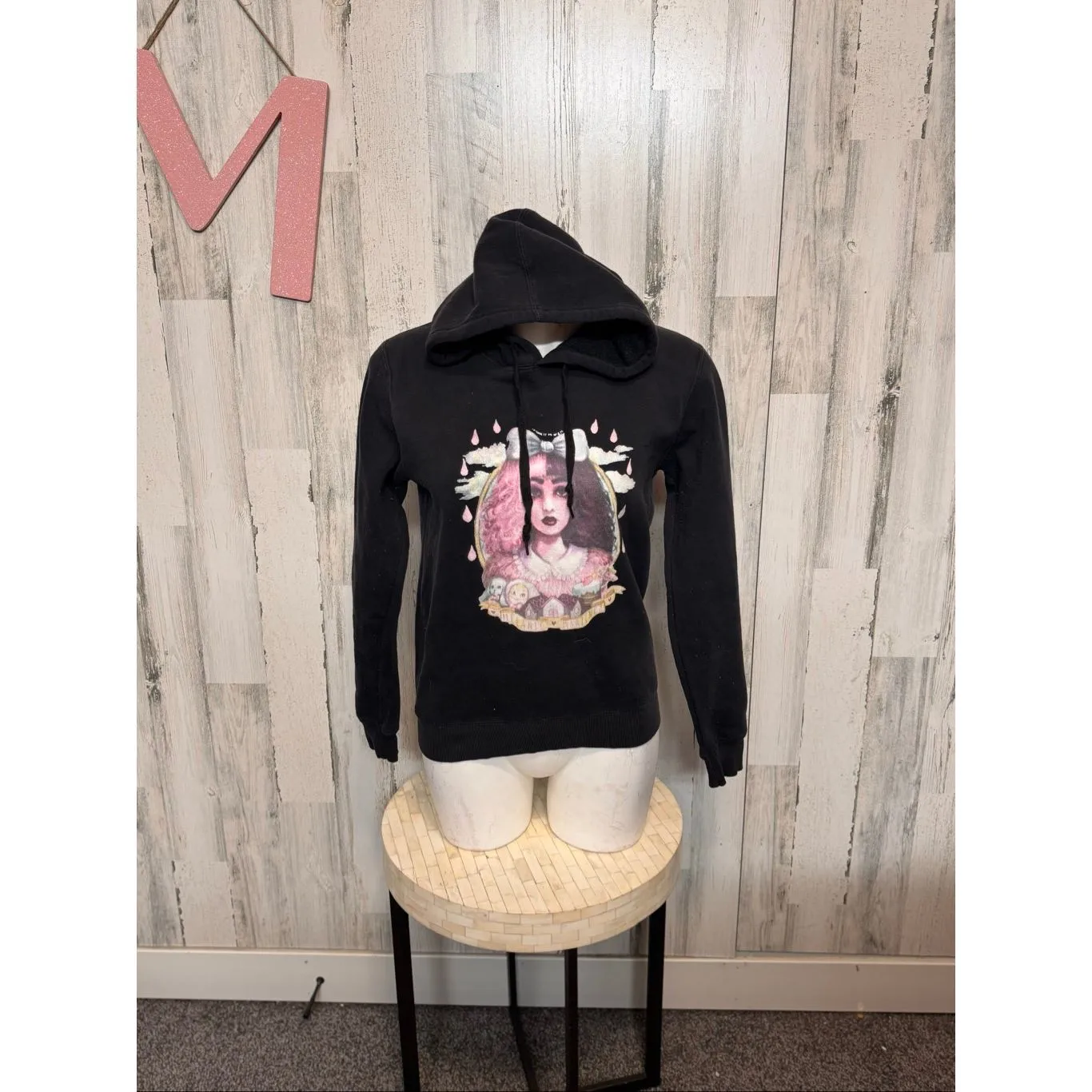 Melanie Martinez Black Graphic Pullover Hoodie Women’s Size Medium - Image 5