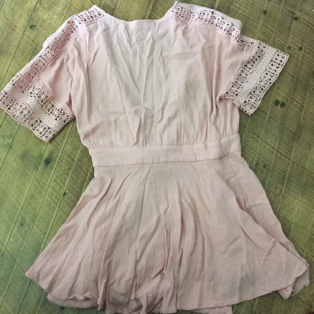 Entro  S lace crossover boho tie romper - Image 2