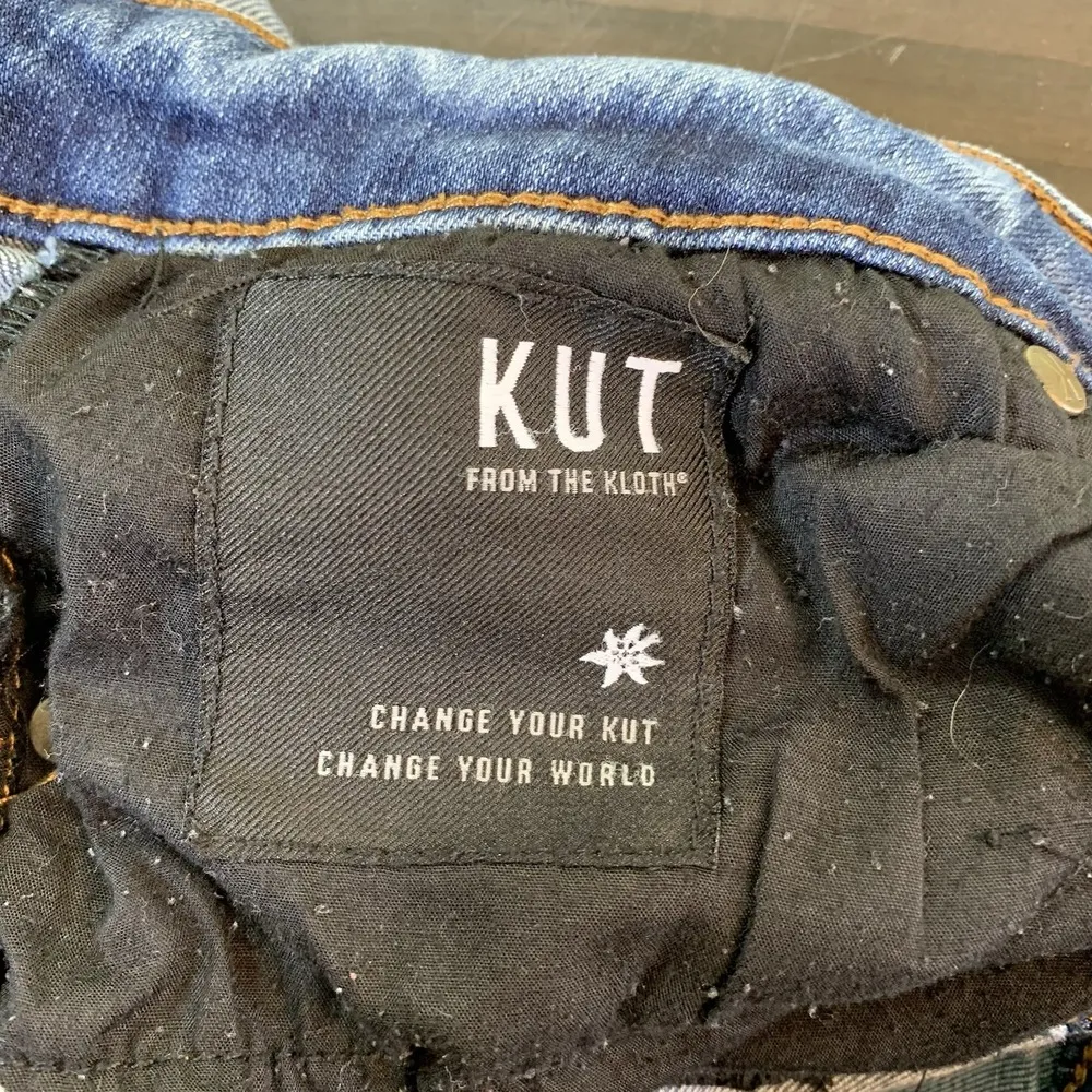 Kut From The Kloth Boyfriend Shorts Denim Jeans Blue Women's 12 Inseam 6.5" READ - Image 3