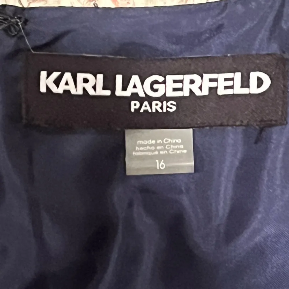 Karl Lagerfeld Paris jumpsuit woman’s 16 , black sleeveless polka-dot crop pant - Image 8