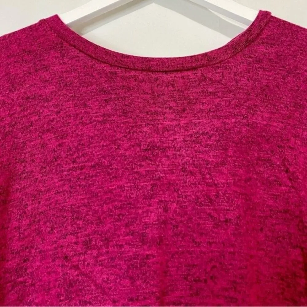 Bobeau Women’s Long Sleeve Split Back Lightweight Sweater Red Bud Size Small NWT - Image 2