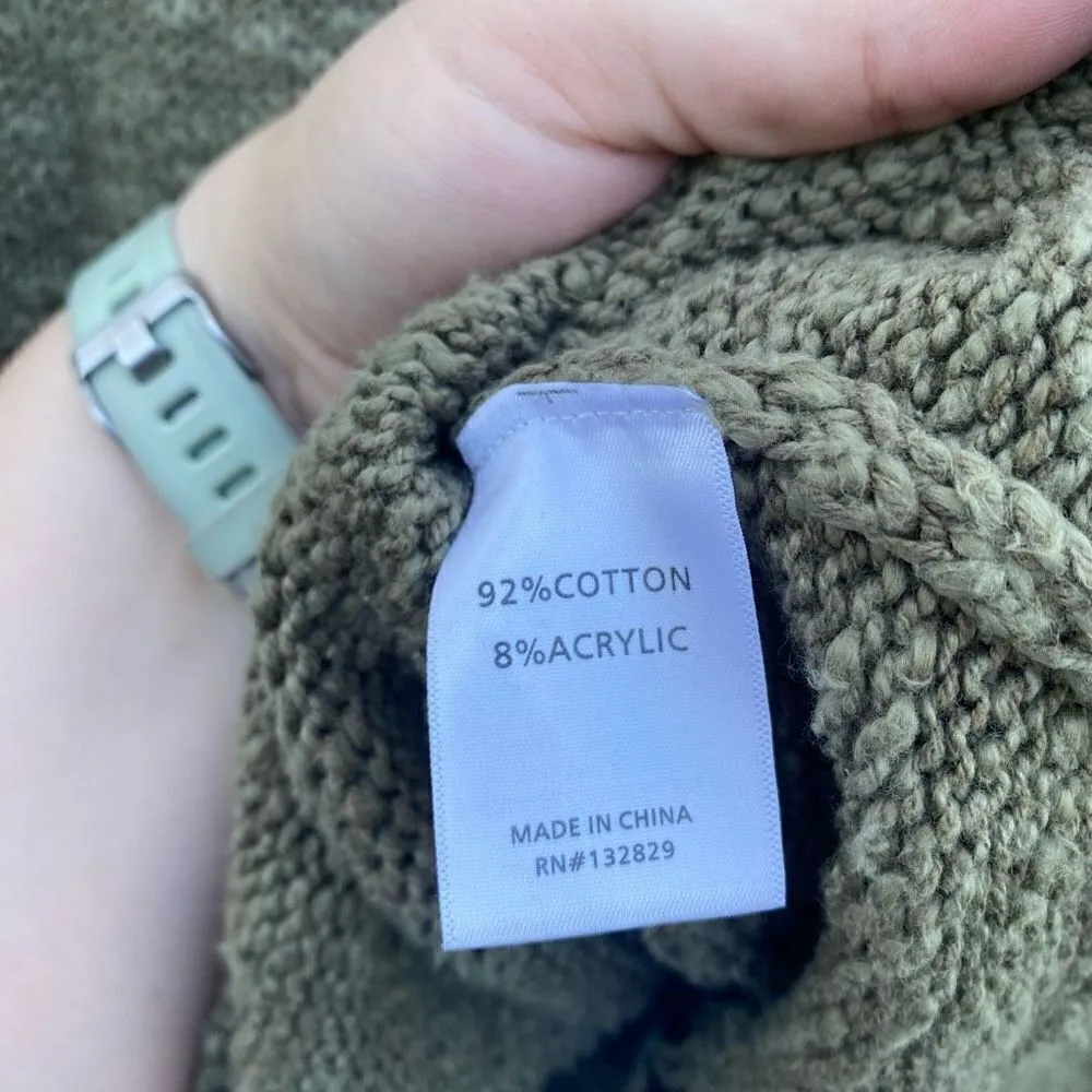 Lovers + Friends‎ Green Distressed Mock Neck Sweater | XS - Image 5