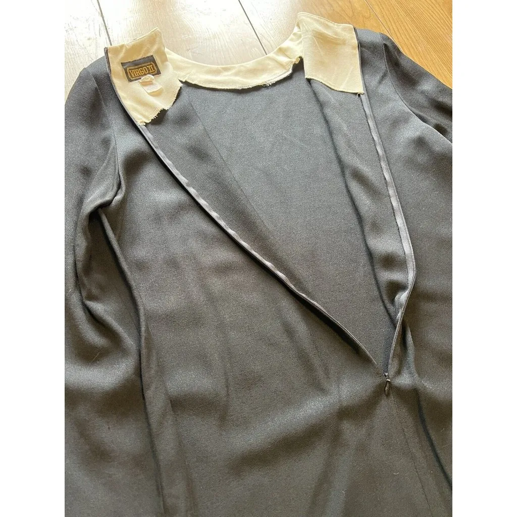 Virgo II Sheath Party Dress Size 12 Black Mobwife Zip‎ Back Formal Party Classic - Image 8