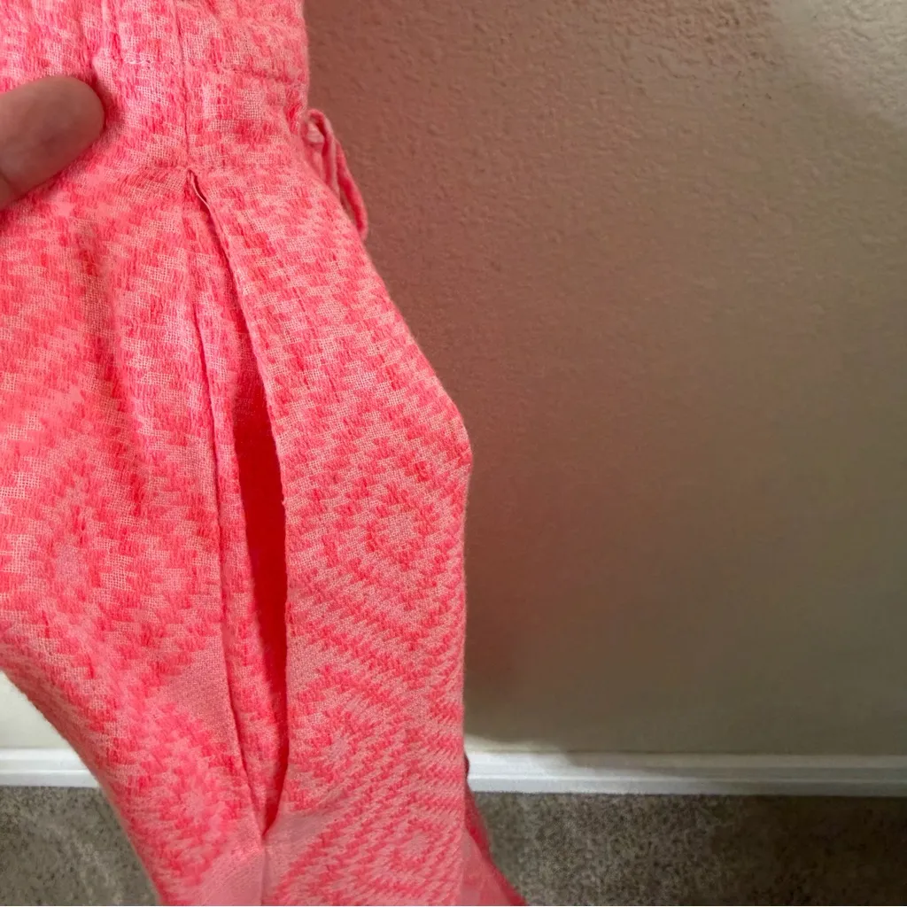 Anthropologie Velvet by Graham & Spencer Yuna Pink Embroidered Midi Dress Size M - Image 8