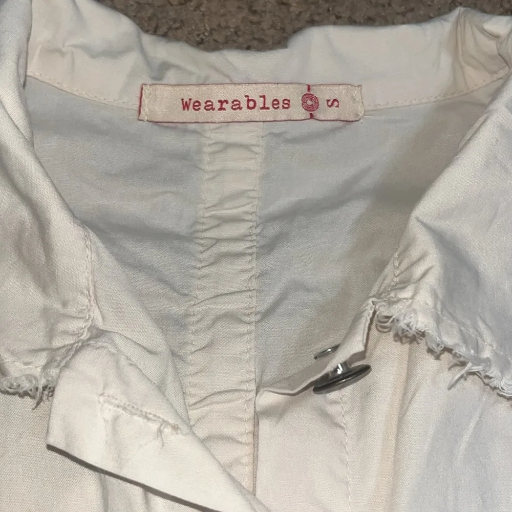 XCVI Wearables Raw Edge Poplin Lightweight Safari Jacket Ginger‎ Root Small - Image 9