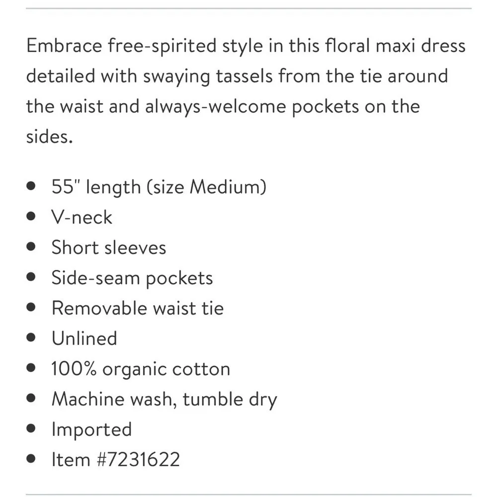 NEW Faherty Orinda Floral Print Organic Cotton Maxi Dress Earth Block Print - Image 8