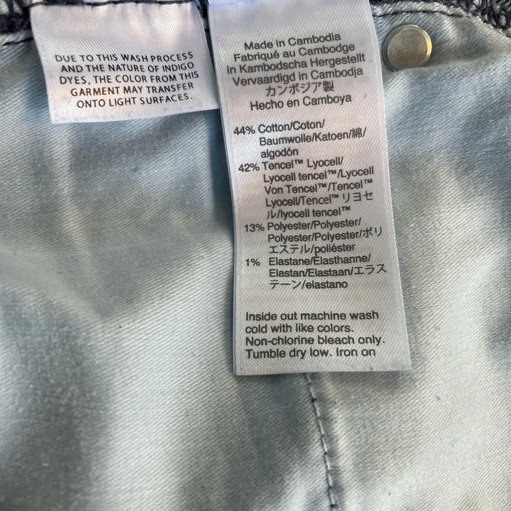 J. CREW Mid-Rise 9” Toothpick Button Fly Skinny Jeans Dark Wash Denim Size 32T - Image 15