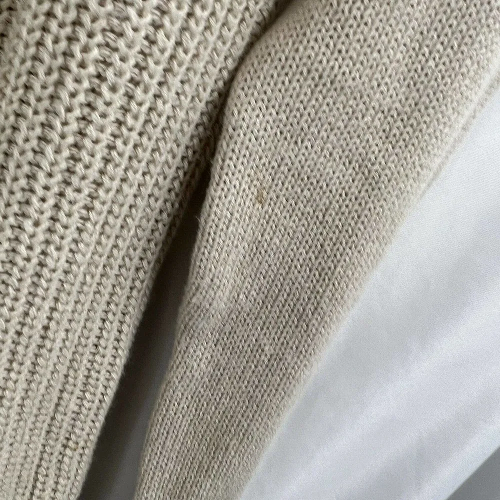 RD Style Crew Neck Sweater Beige XS - Image 3
