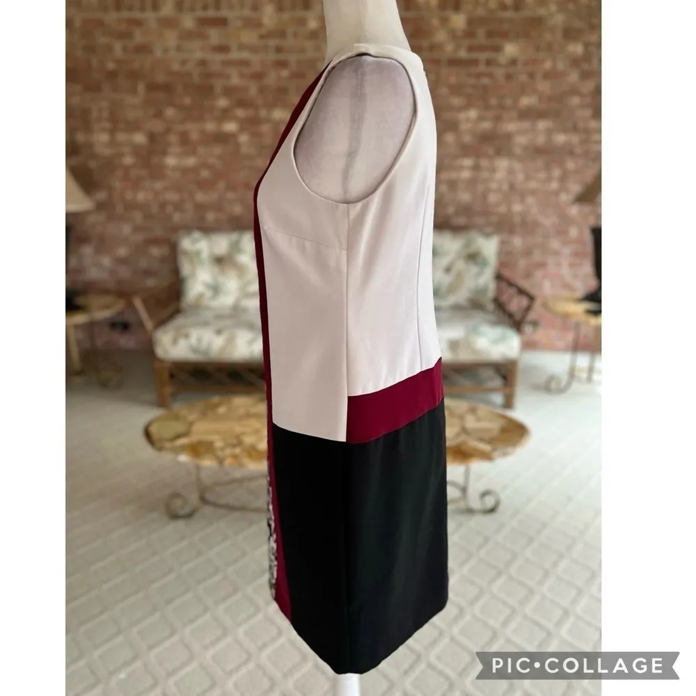 Ann Taylor Dress Animal Print Mini Sheath Black White  6P Party Chic Work Garden - Image 9