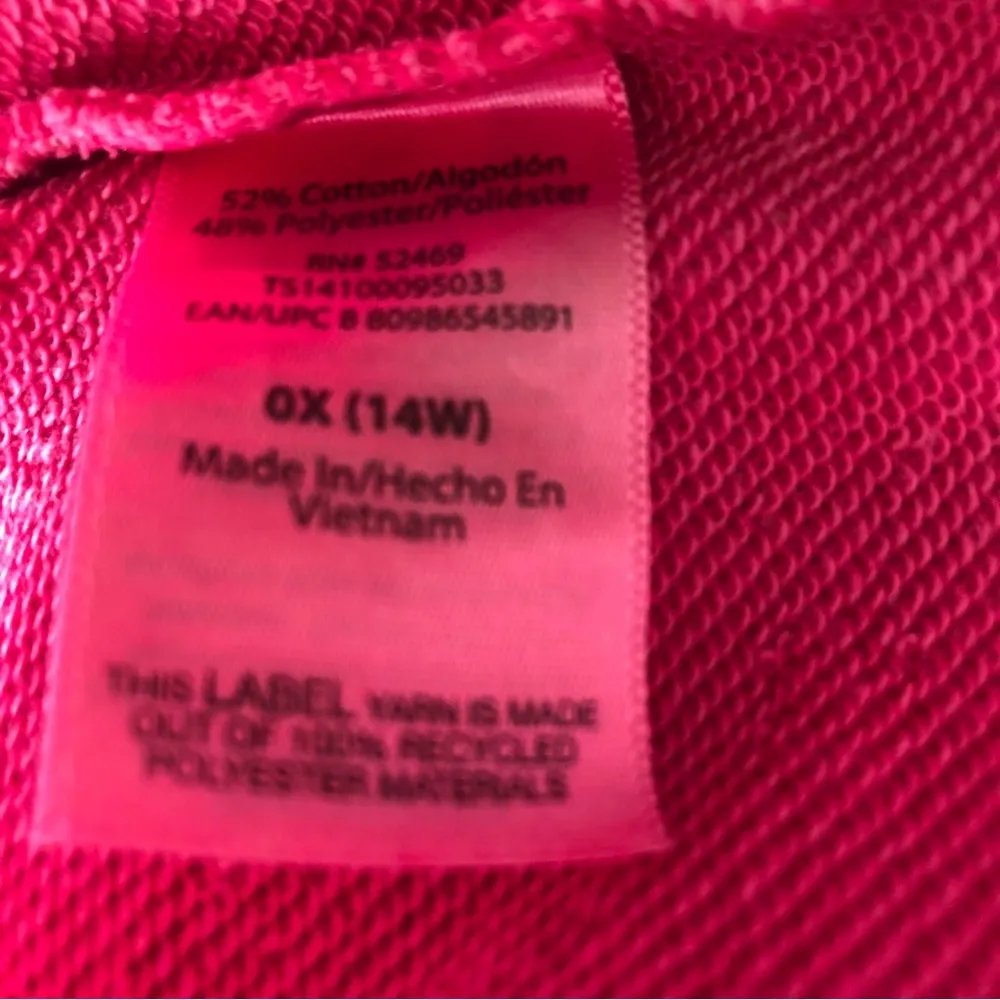 TERRA & SKY Leisure Shorts Size 0X 14W Womens Pockets Pink Terry New - Image 8