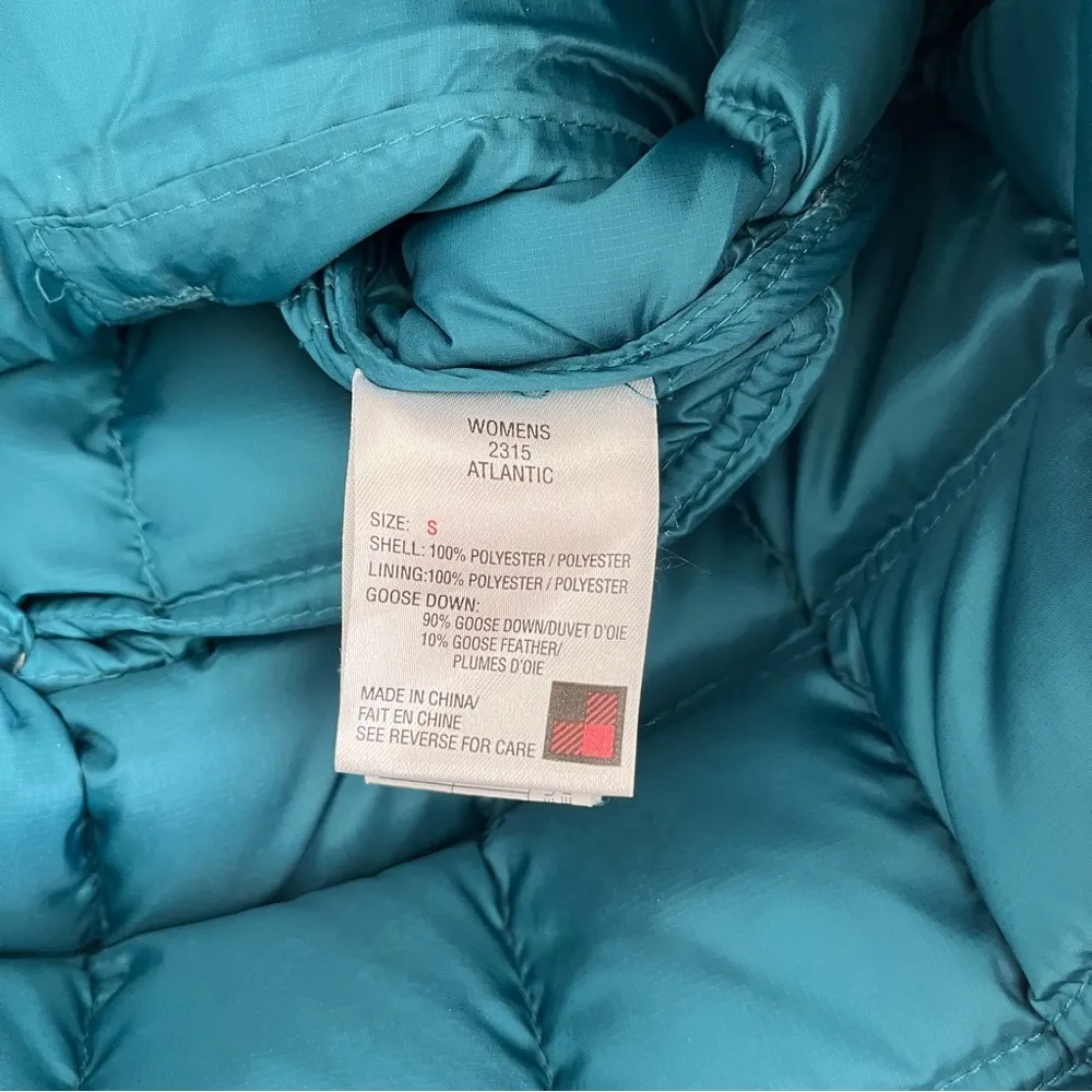 Woolrich Teal Blue ‘Abington’ Quilted Down Puffer Jacket, Size S - Image 7