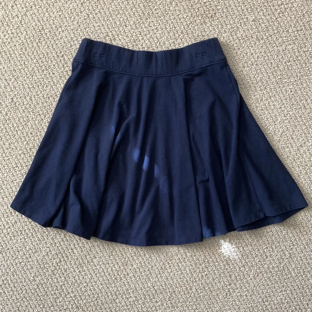 Hollister Navy Blue Mini Skater Skirt Y2K Small Elena Gilbert Bella Swan EUC - Image 8