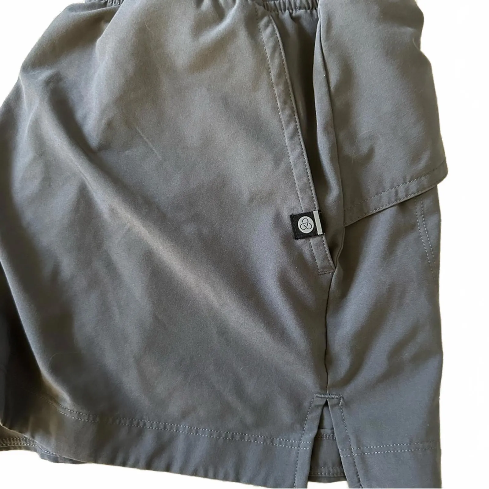 Zella Hybrid Running/Hiking High Waist Shorts Grey Magnet Small - Image 4