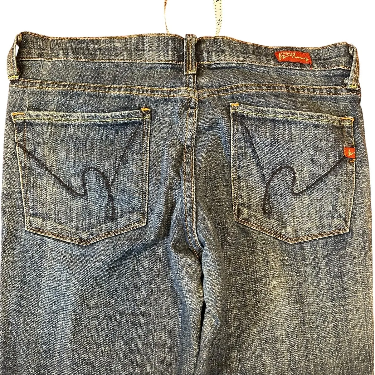 CITIZEN OF HUMANITY Women's Low Rise Jeans Sz 30 10 Kelly #001 Stretch Bootcut - Image 10