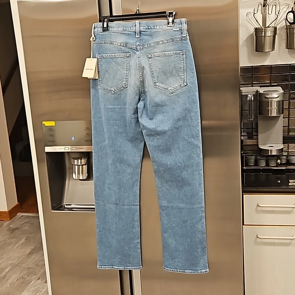 💕MOTHER💕 Ditcher Zip Flood Jeans ~ Love On The Beat 26 NWT Blue - Image 12