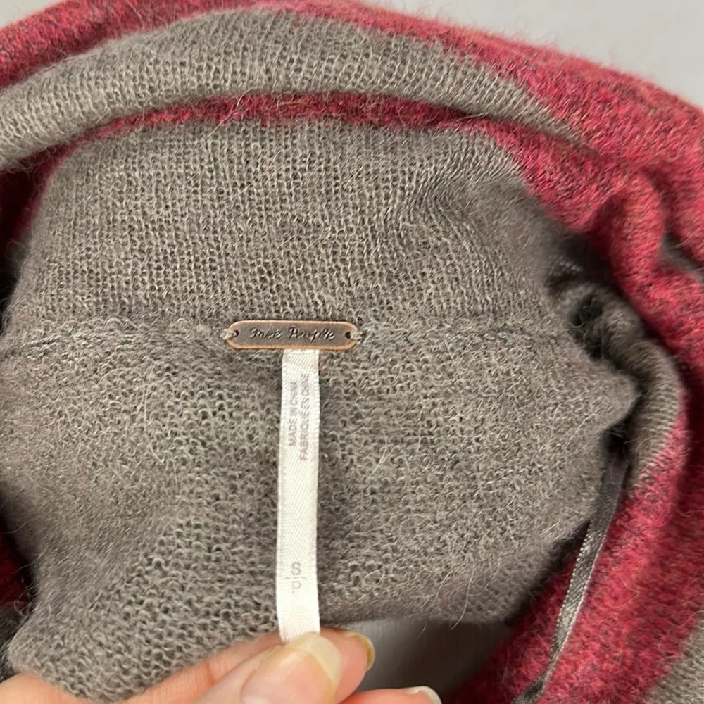 NWT Free people lulu rugby alpaca cowl neck sweater size small - Image 8