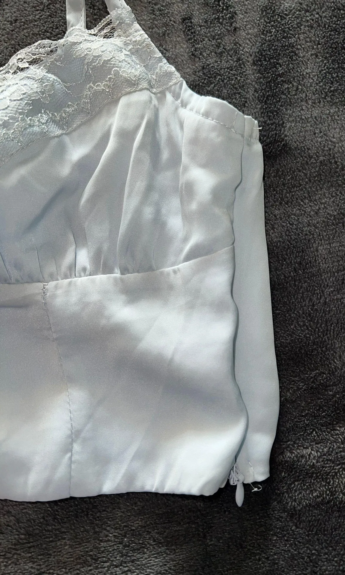 Old School Love Crop Top in Blue - Image 13