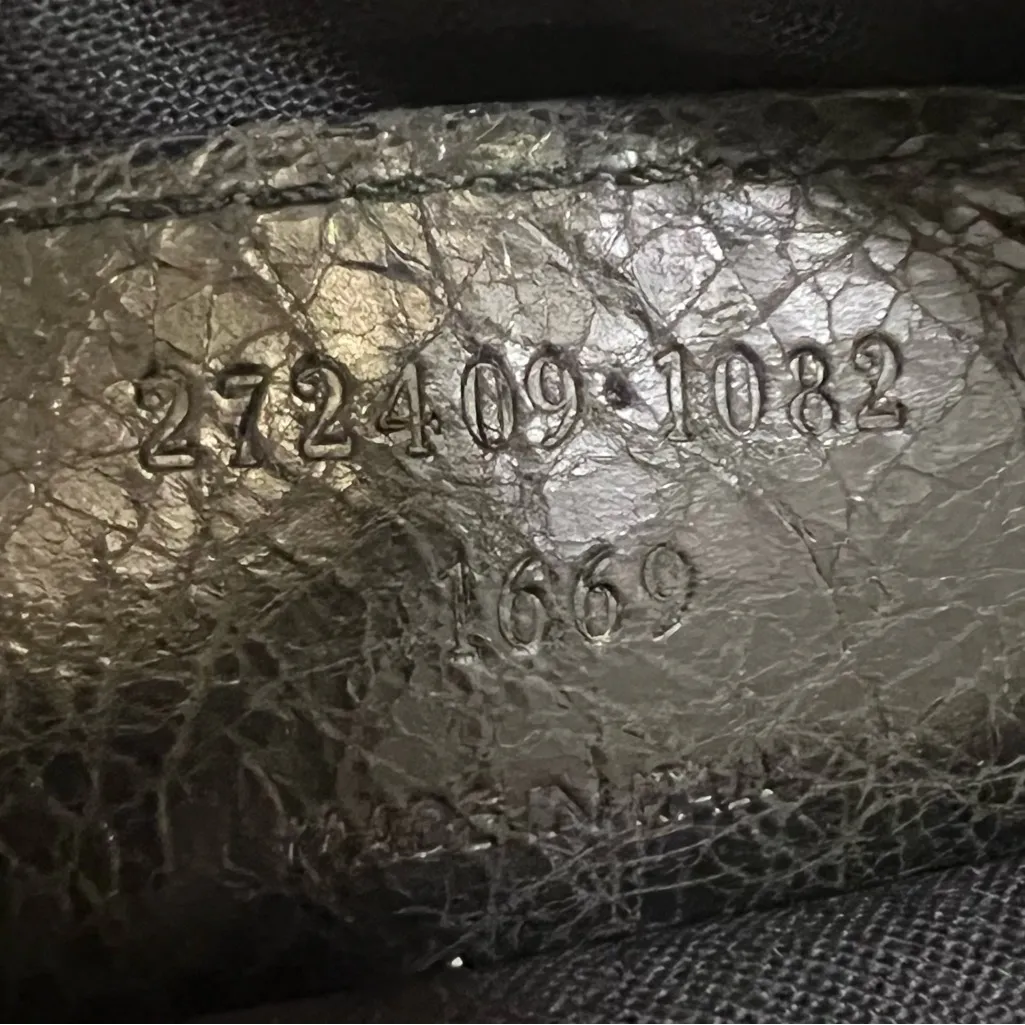 Balenciaga Black felt Shoulder Bag with Leather Trim day bag - Image 13