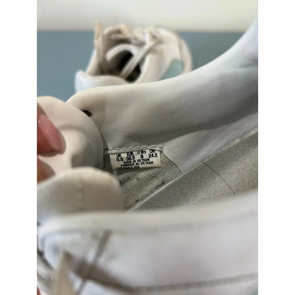 Puma Oslo platform womens sneaker size 8 white light blue - Image 8