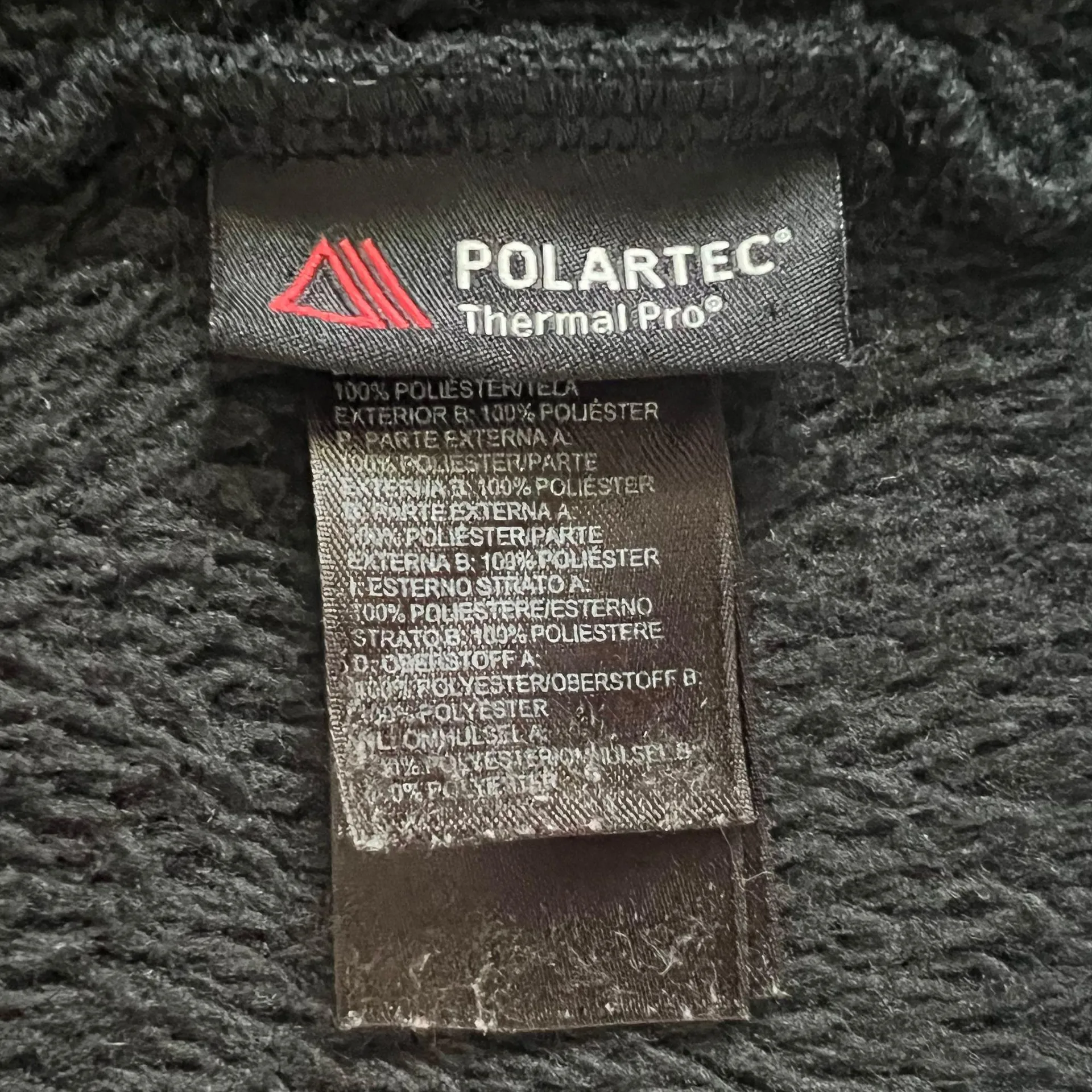 Denali Osito Black Polartec Fleece Zip Up Jacket - Image 5