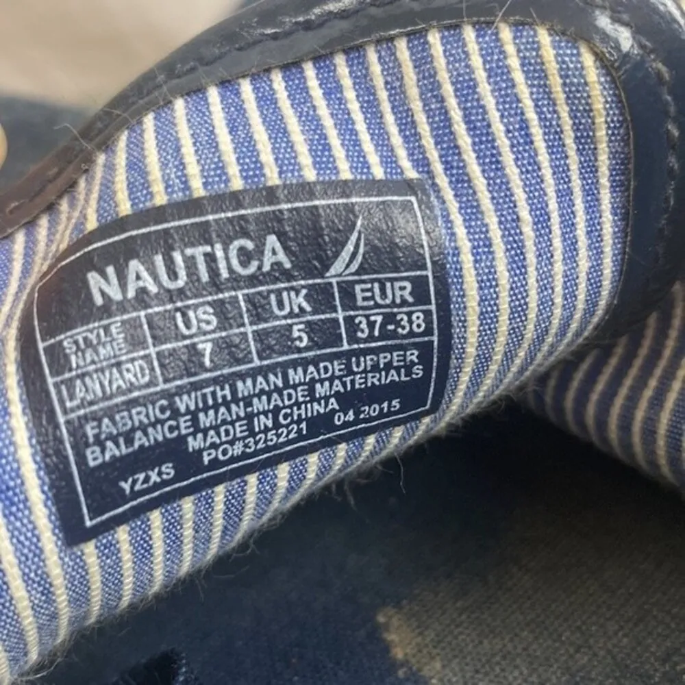 Nautica Women's Blue Lace Up Lanyard Fashion Sneaker Shoes 7 - Image 7