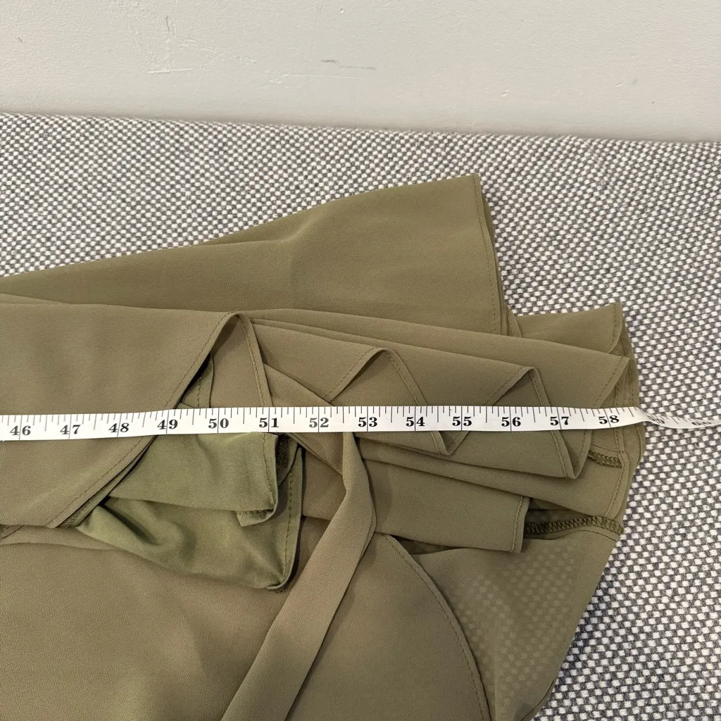 Baltic Born Womens Katya Ruffle Maxi Dress | Dusty Olive In Green XS - Image 12