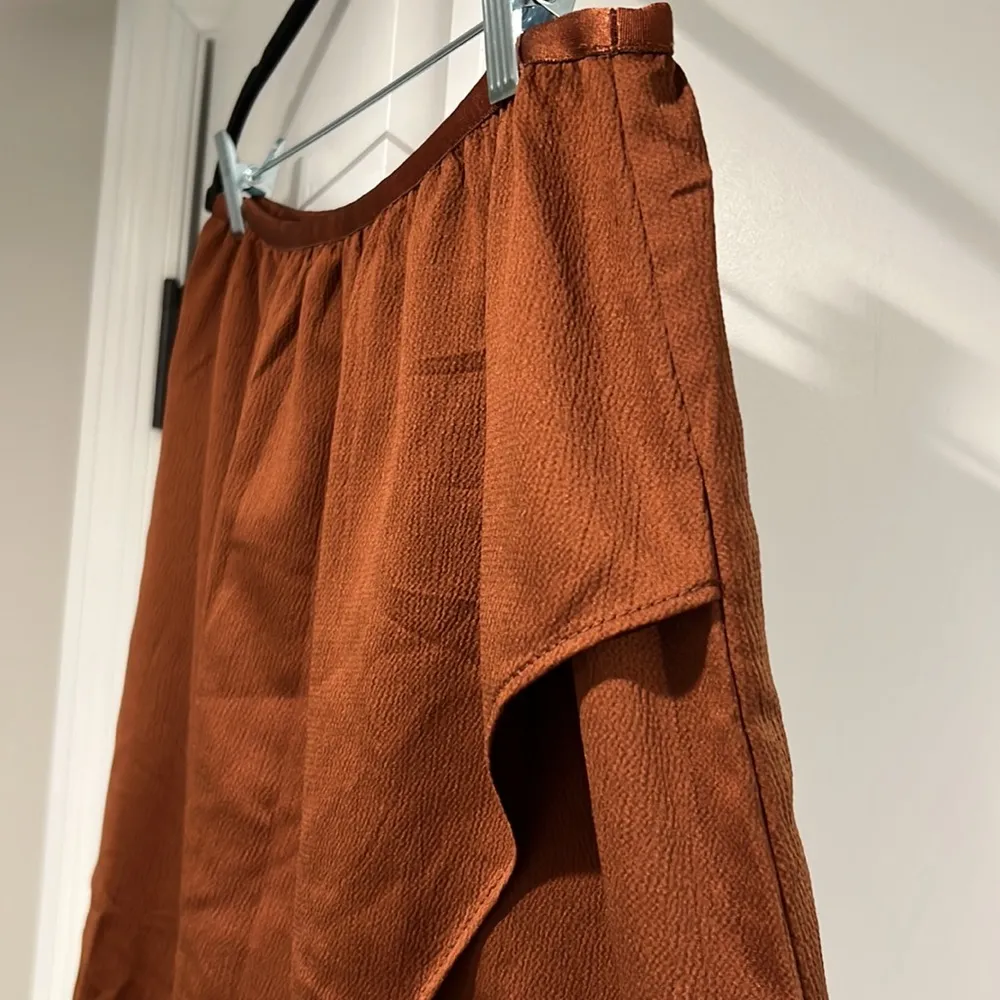 French Connection Copper Wrap Skirt. - Image 3