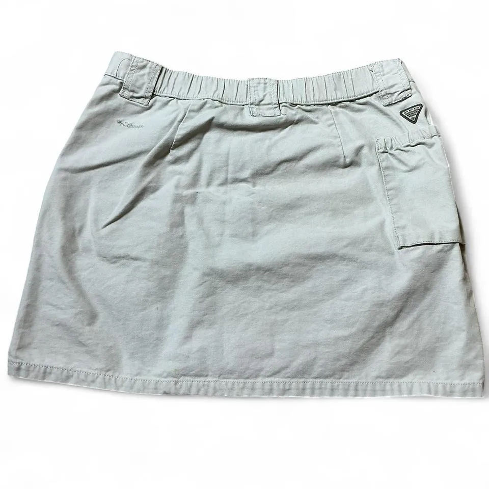 Columbia Sportswear Women's Casual Cargo Skirt Beige Elastic Waist Size S - Image 2