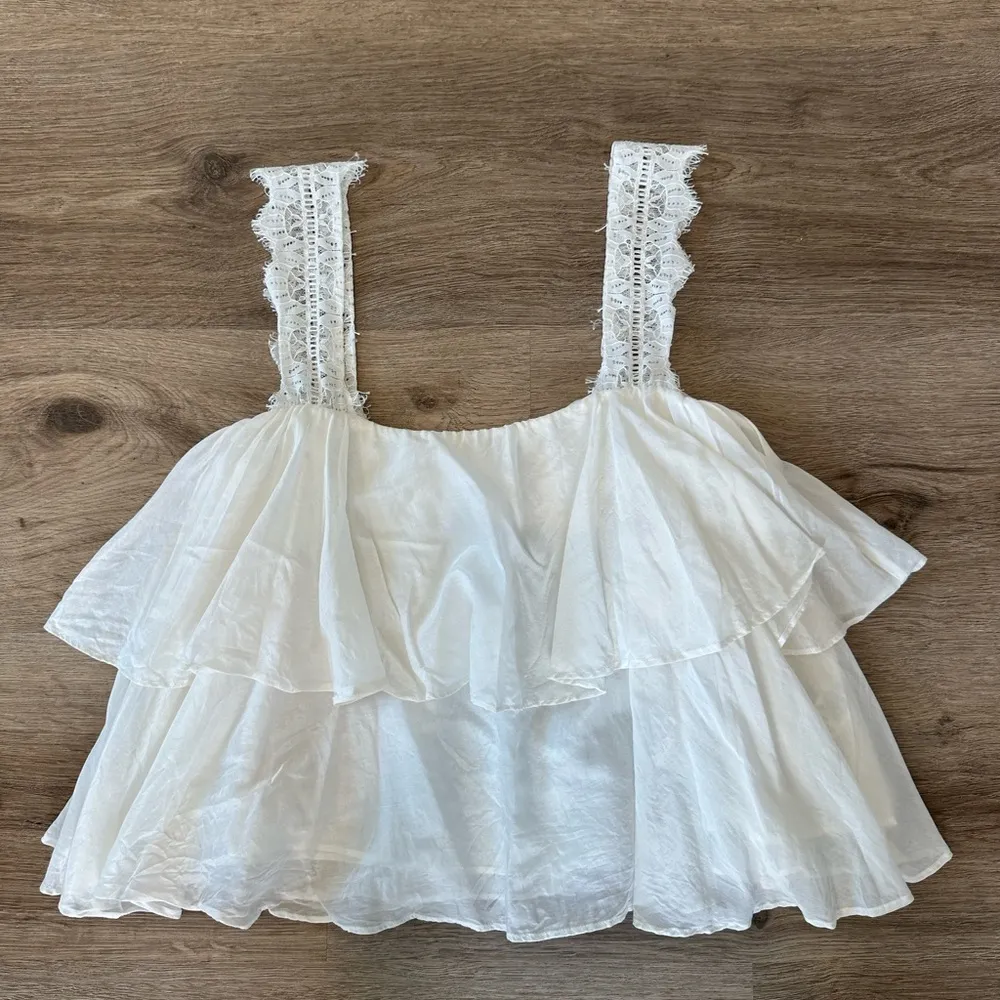 Cami NYC The Vanessa Ruffle Lace Tank - Image 6