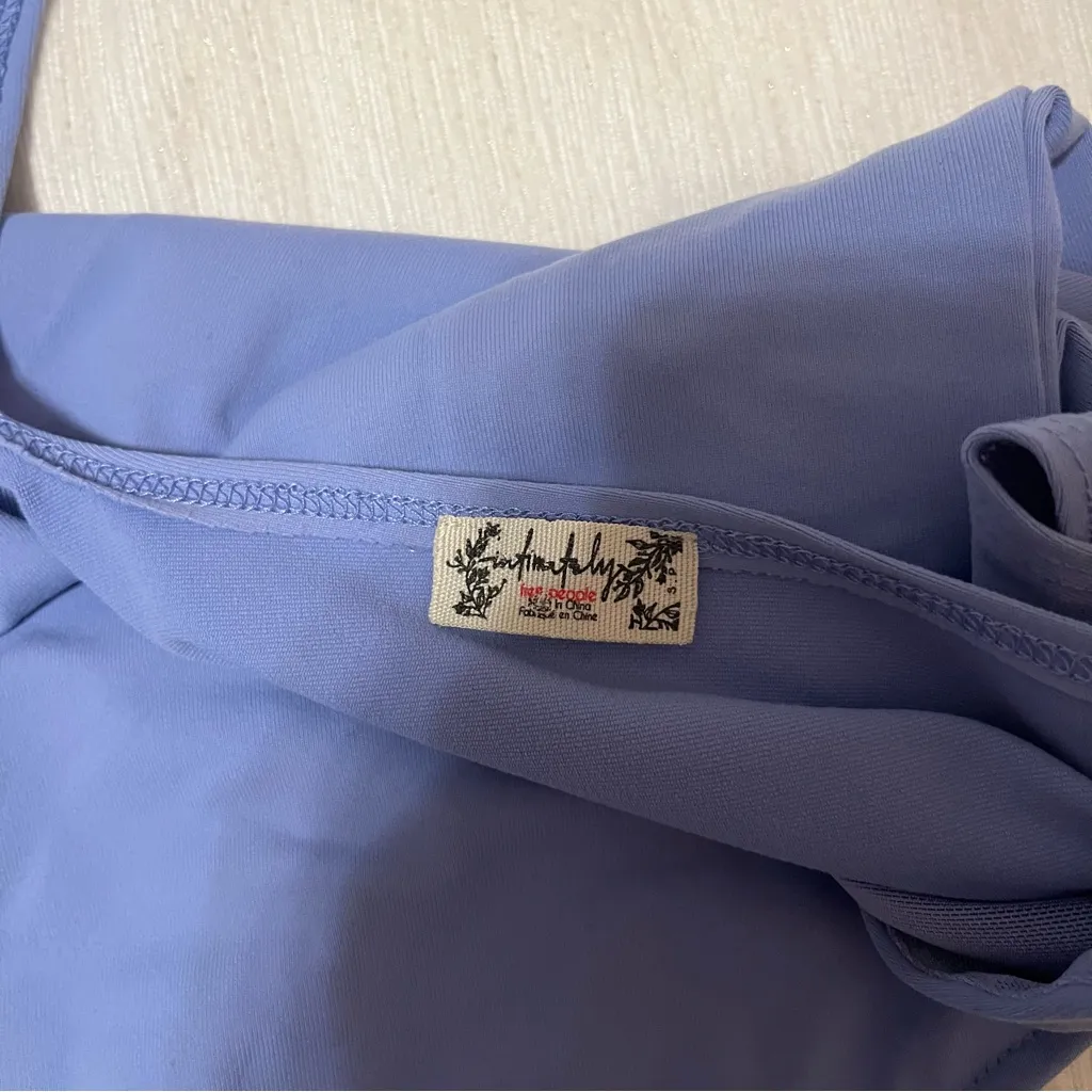 Intimately Free People Keep it Sleek Duo Bodysuit Light Dusty Blue - Image 5