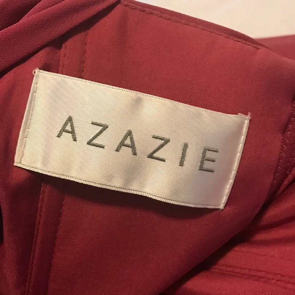 Azazie Mulberry Chiffon Midi Bridesmaid Dress - Image 6