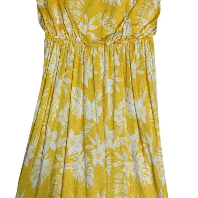 NWT Lush Floral Maxi Dress Yellow‎ Sleeveless Casual Sundress Summer Dress Sz Lg - Image 6