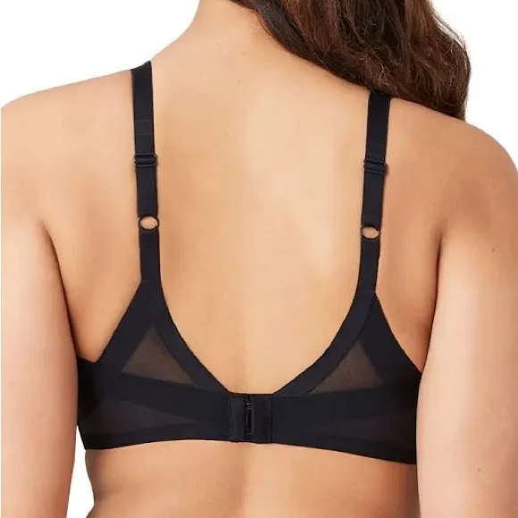 Wacoal Women’s Ultimate Side Smoother Wirefree Bra in Black 36D - Image 2