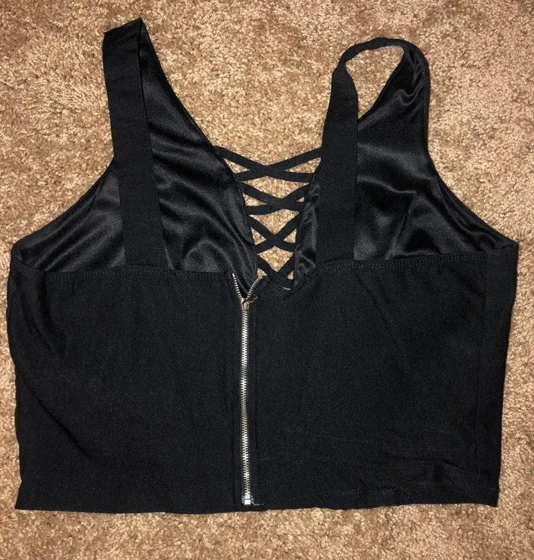Charlotte Russe Black Crop Top  - Image 2